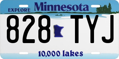 MN license plate 828TYJ
