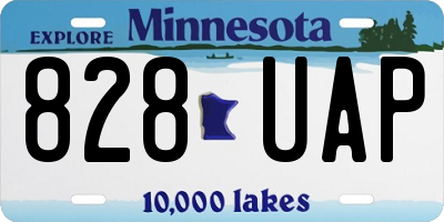 MN license plate 828UAP
