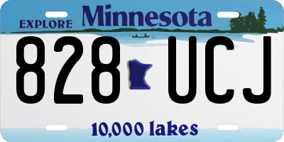 MN license plate 828UCJ
