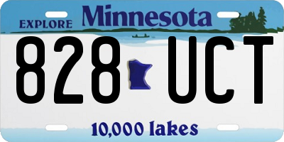 MN license plate 828UCT