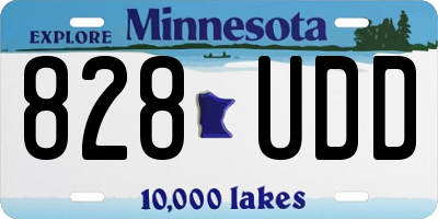 MN license plate 828UDD