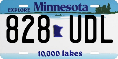 MN license plate 828UDL