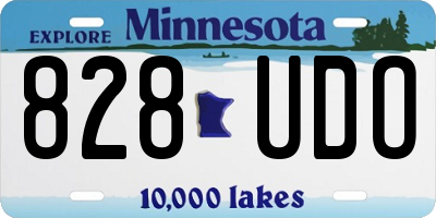 MN license plate 828UDO