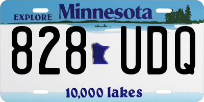 MN license plate 828UDQ