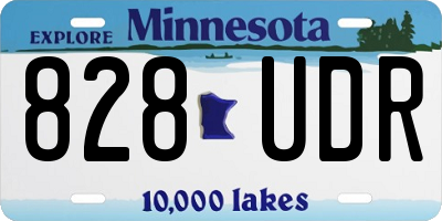 MN license plate 828UDR