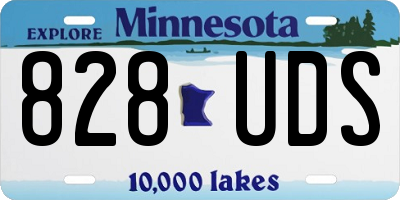 MN license plate 828UDS