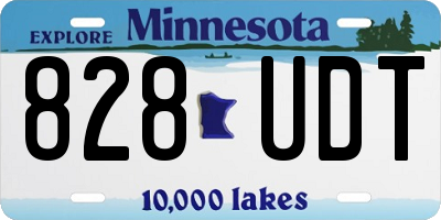 MN license plate 828UDT