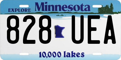 MN license plate 828UEA