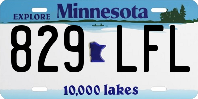MN license plate 829LFL