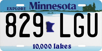 MN license plate 829LGU