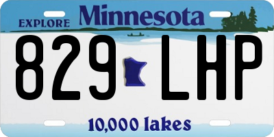 MN license plate 829LHP