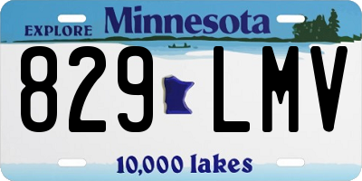 MN license plate 829LMV