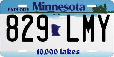 MN license plate 829LMY