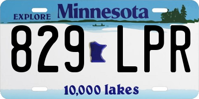 MN license plate 829LPR