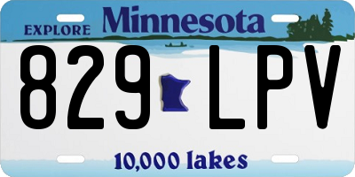 MN license plate 829LPV