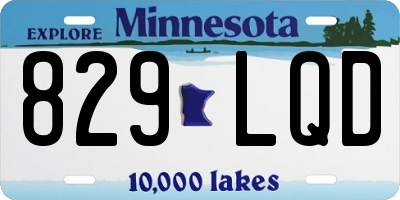 MN license plate 829LQD