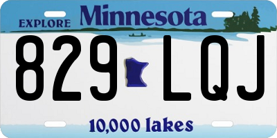 MN license plate 829LQJ