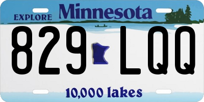 MN license plate 829LQQ