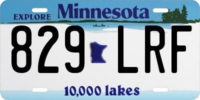 MN license plate 829LRF