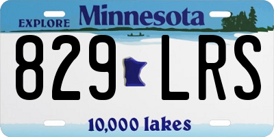 MN license plate 829LRS