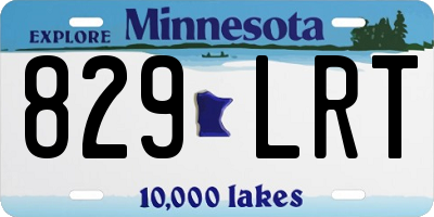 MN license plate 829LRT