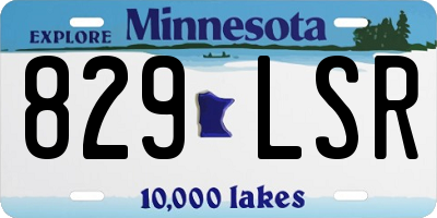 MN license plate 829LSR