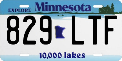 MN license plate 829LTF