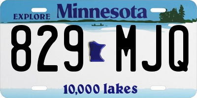 MN license plate 829MJQ