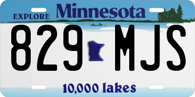 MN license plate 829MJS