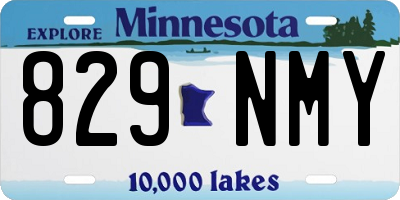 MN license plate 829NMY