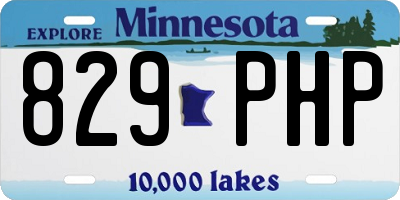MN license plate 829PHP