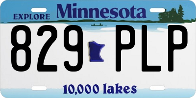 MN license plate 829PLP