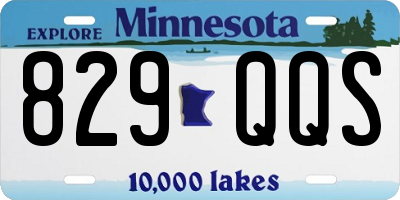 MN license plate 829QQS
