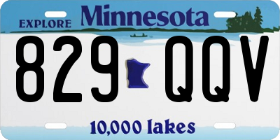 MN license plate 829QQV