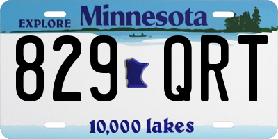 MN license plate 829QRT