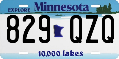 MN license plate 829QZQ