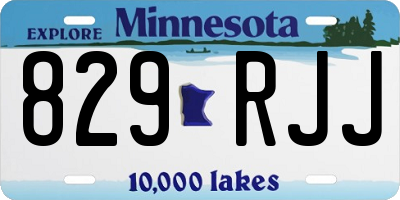 MN license plate 829RJJ
