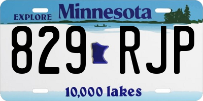 MN license plate 829RJP