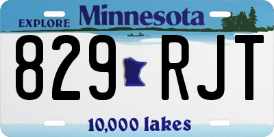 MN license plate 829RJT