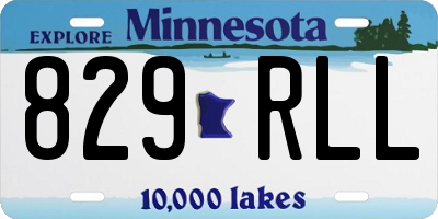 MN license plate 829RLL