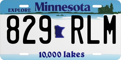 MN license plate 829RLM