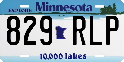 MN license plate 829RLP