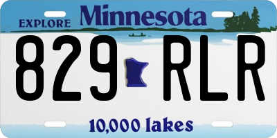 MN license plate 829RLR
