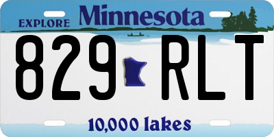 MN license plate 829RLT