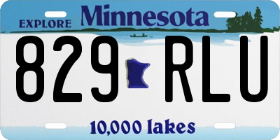 MN license plate 829RLU