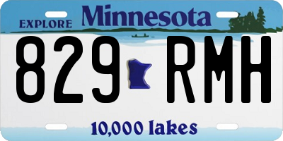 MN license plate 829RMH