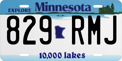 MN license plate 829RMJ