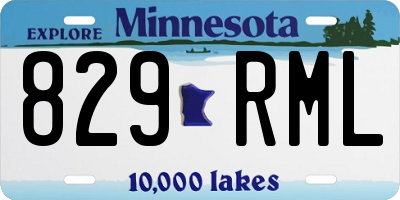 MN license plate 829RML