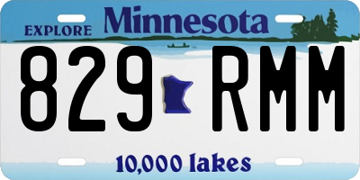 MN license plate 829RMM