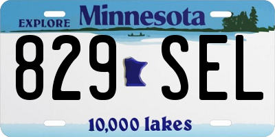 MN license plate 829SEL